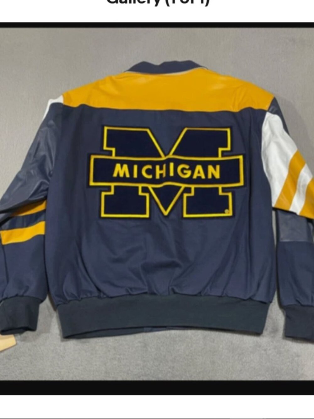 Michigan Wolverines Jeff Hamilton Leather Jacket Men's M or Women's S/M/L